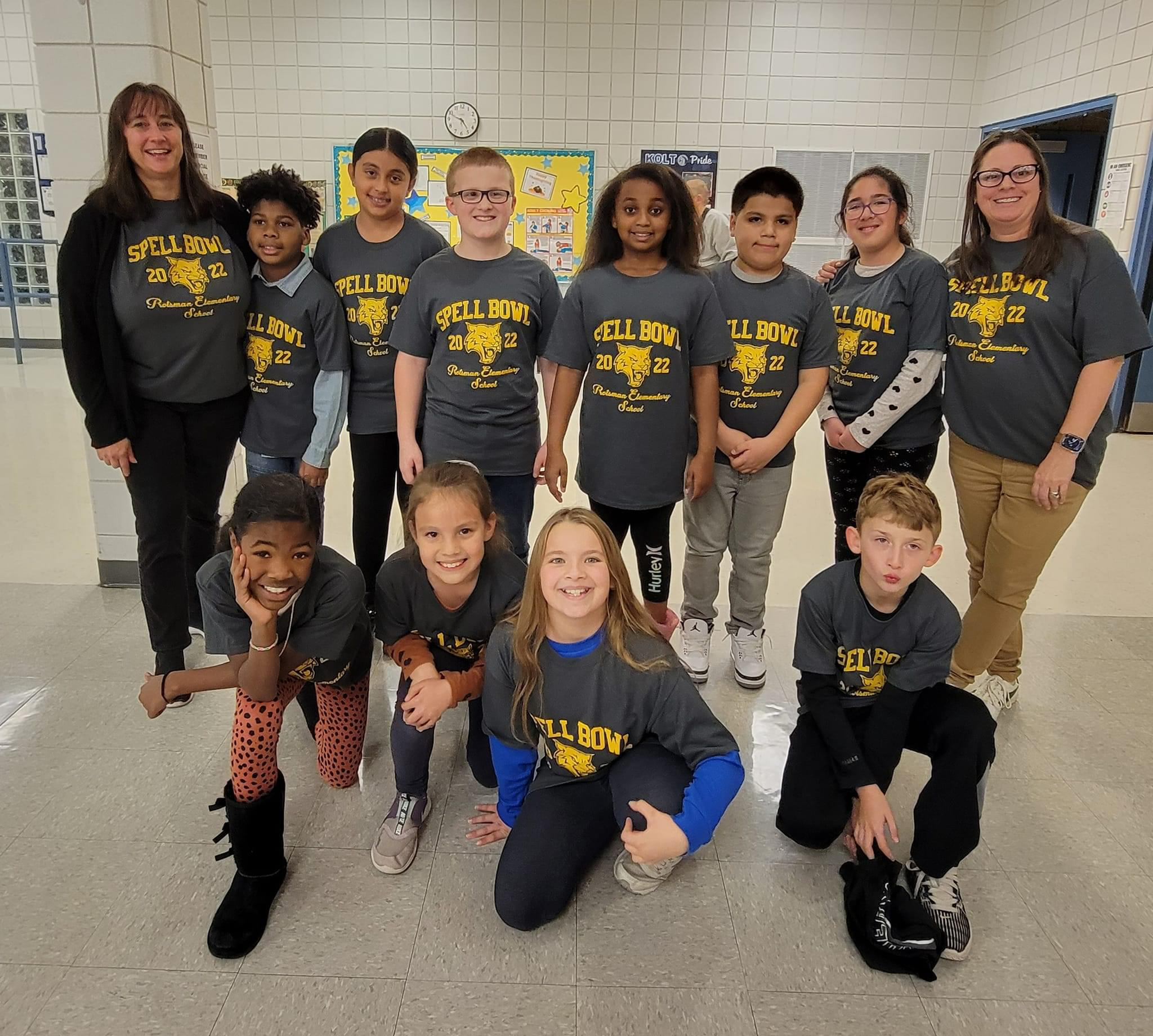 Protsman 2022 Spell Bowl Team (Coached by Mrs. Correa and Mrs. Galosich)
