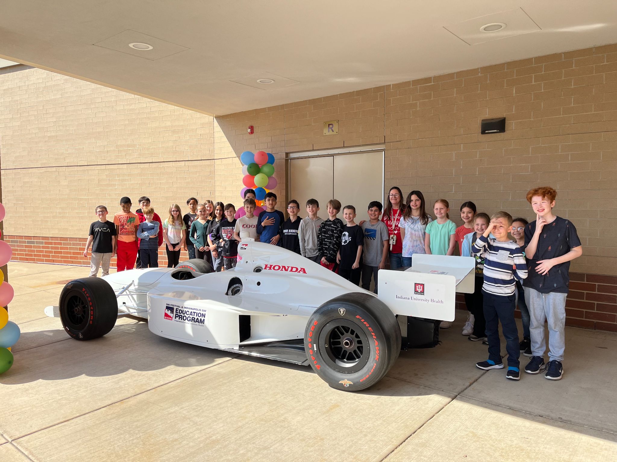 Our fourth graders participated in an INDY 500 Day. The stations revolved around the Indy 500 Race and all the math involved to create the race. The students had a lot of fun and learned so many interesting facts and aspects of the race. They even got to see an actual Indy 500 race car!